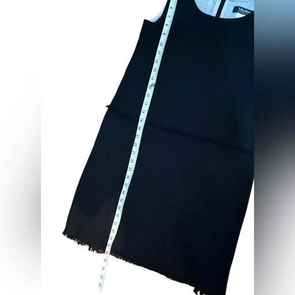 ‘S Max Mara Black Linen Sleeveless Sheath Dress 4 - Picture 5 of 6